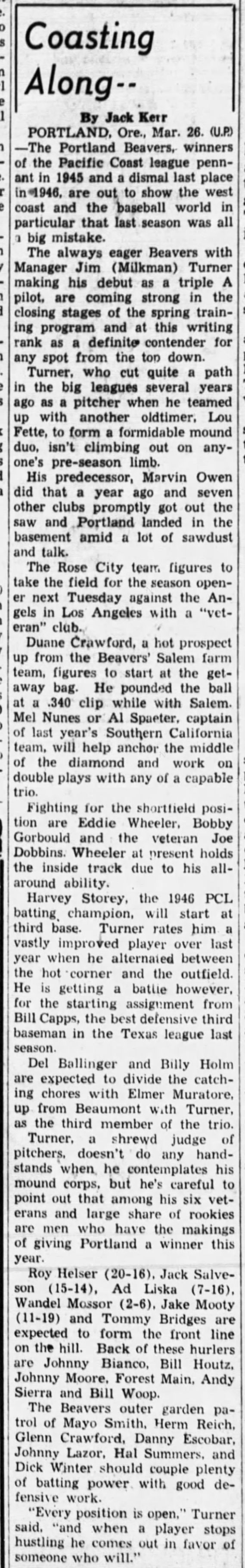 Clipping from Albany Democrat-Herald